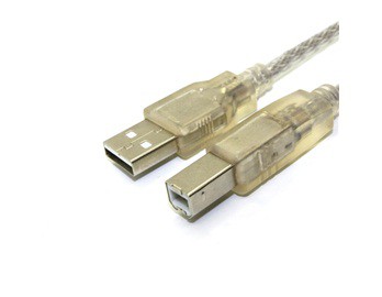 USB kábel -> USB B-Type (strieborný)